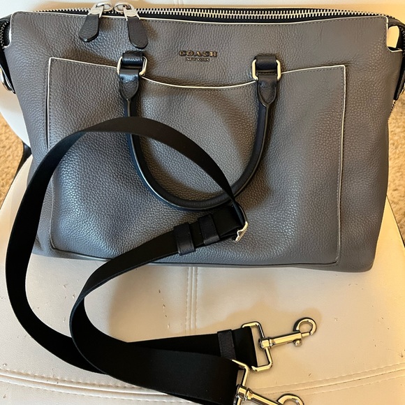 Coach Beckett Brief Messenger Bag in Industrial Grey - Picture 9 of 13